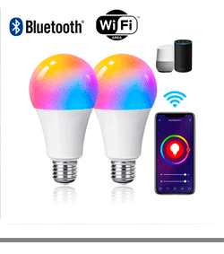 información bombillas inteligentes alexa google home